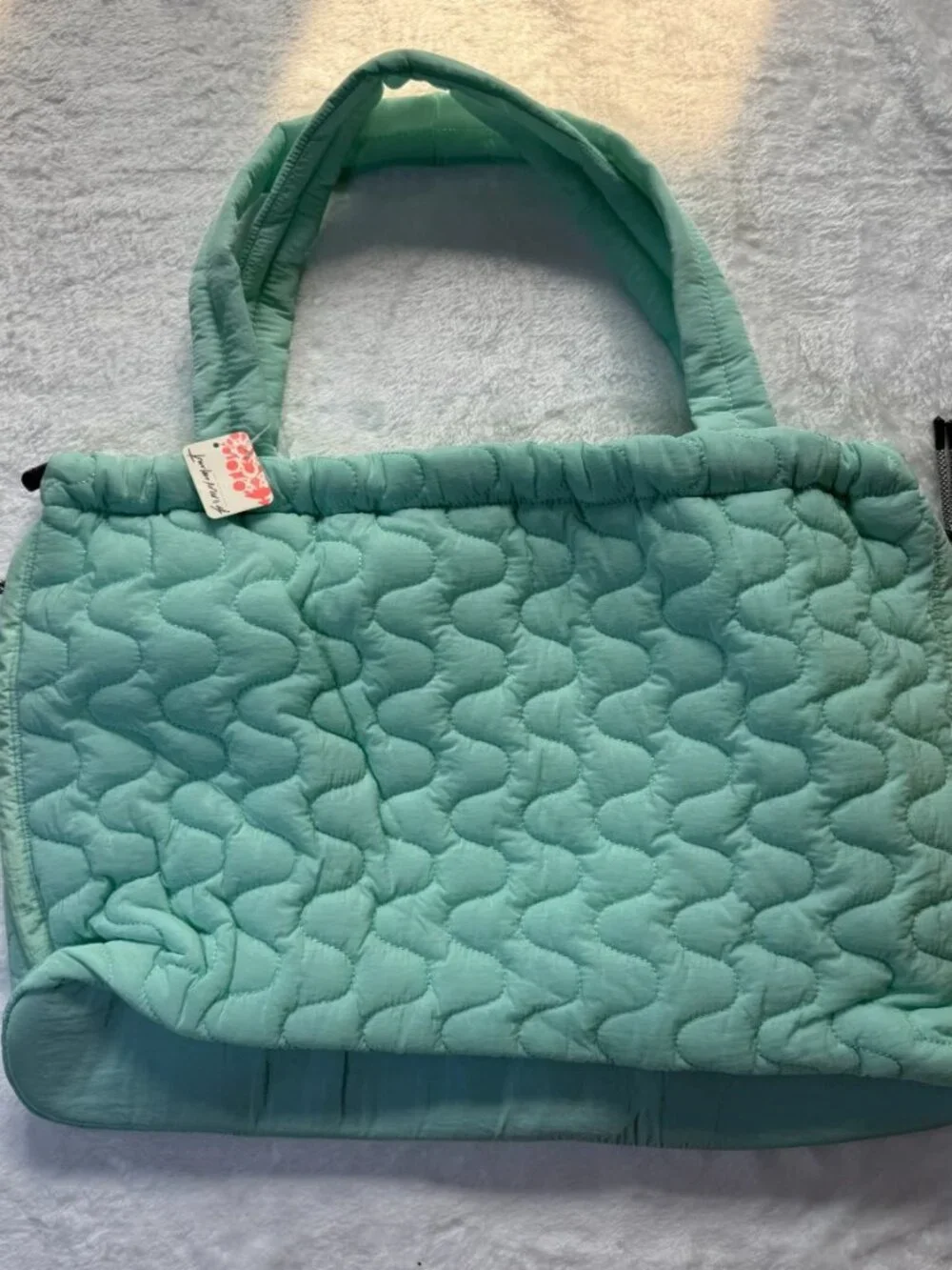 NWT Free People Movement Womens Cloud 9 Tote Bag Messenger Weekend Pistachio
